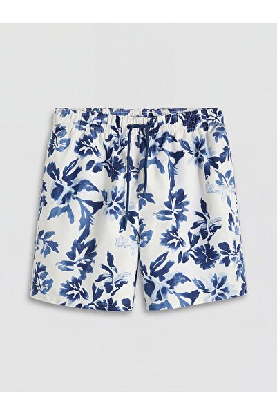 LC Waikiki LCW SWIMWEAR Kısa Boy Desenli Erkek Deniz Şortu