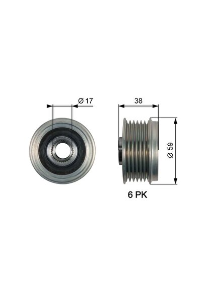 GATES GTS OAP7168 ALTERNATOR KASNAGI 373222G500