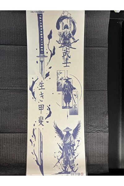 Tattoo Geçici Dövme (KK)- Japon Tarzı Estetik Kol Kaplama 1 Ay Kalıcı Geçici ...