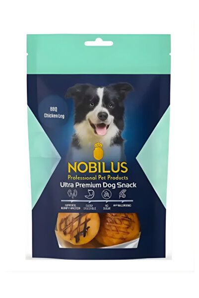 NOBİLUS Barbekü Soslu Tavuk But Köpek Ödül Maması 80 Gr