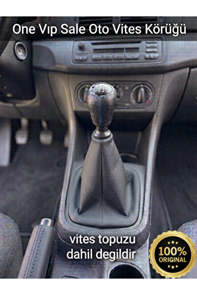 One VIP Sale Volvo S40 Siyah Nokta Desenli Deri Spor Dikiş Vites Körüğü