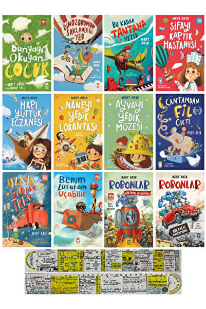 Timaş Çocuk Mert Arık 12 Kitap Set/Robonlar-Dünyayı Okuyan Çocuk-Dinozorumun ...
