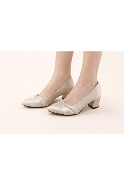 TRENDYSHOSE ترينديهوز 05327 حذاء نسائي بكعب سميك مرصع بالأحجار