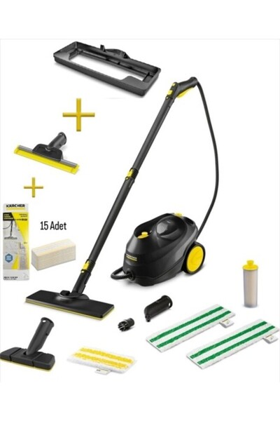 Karcher Sc 3 Easyfix Special Eu Cam+Halı+Tek Kullanımlık 15'li Bez