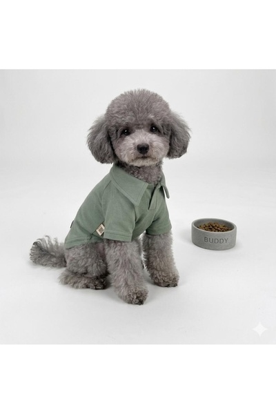 Buddy Store Polo Yaka T-Shirt %100 Pamuk Pike Soft Yeşil
