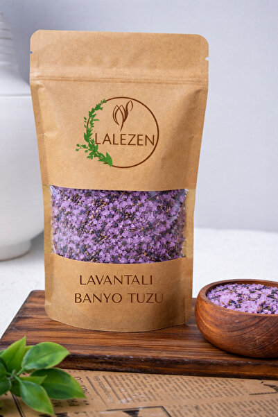 LALEZEN Lavanta Banyo Tuzu- lavander bath salt ( epsom tuz -himalaya tuzu- la...