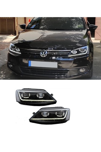 X POWER TUNİNG vw jetta 2011.2013 uyumlu b8 dizayn kayar sinyal far