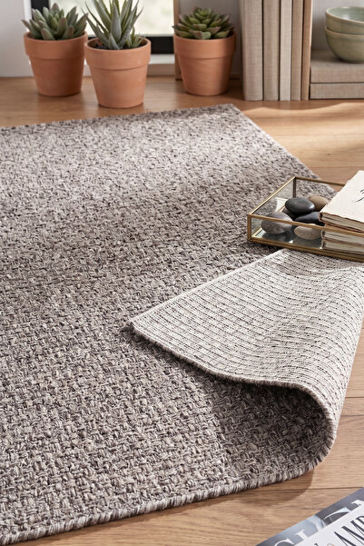 MELARİS HALI Cehu Naturel Jüt Halı Örme Kilim Sisal Hasır Halı Mutfak Balkon ...