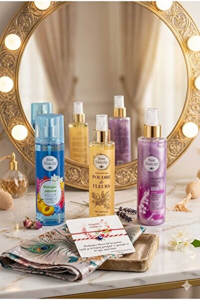 Bee Beauty Body Mist Midnıght Jasmine +Body Mist Işıltılı Violet &Saç Parfümü...