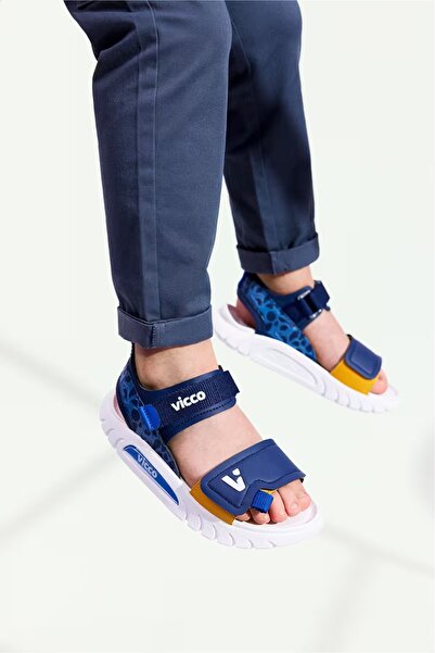 Vicco Ανδρικά παιδικά άνετα σανδάλια Dekan Light Boy's Navy Blue