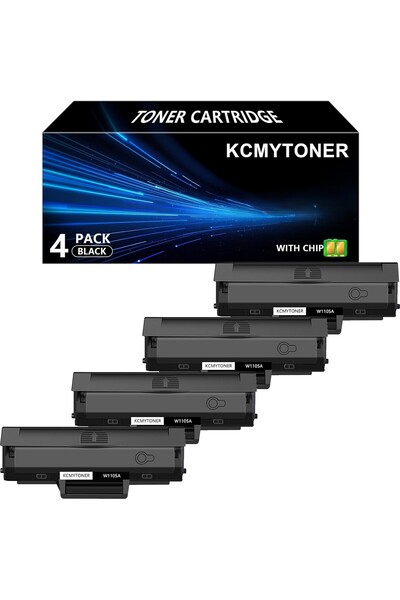 HP 106A TONER Laser MFP 135A 135W 137FNW 107A 107W Printer (4ADET Packs Black)