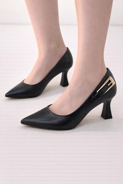 TRENDYSHOSE 06122 حذاء نسائي مريح بكعب رفيع وحزام