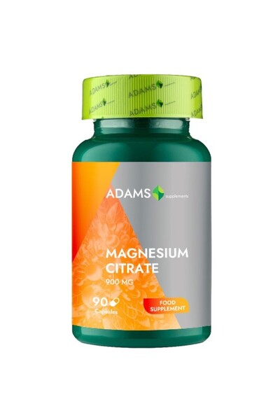 Adams Supplements Citrat de magneziu 900mg 90cps, Adams