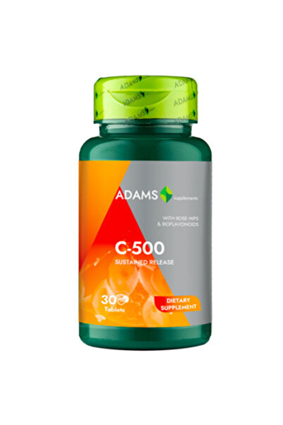 Adams Supplements Vitamina C-500 cu macese 30tab, Adams