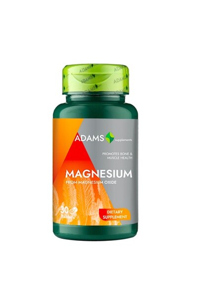 Adams Supplements Magneziu 375mg, 30tab,
