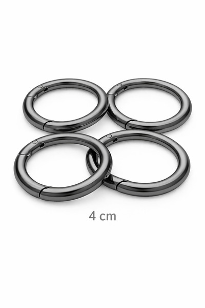 Kardelux 4 τεμάχια μεταλλικοί κρίκοι με ελατήριο - Κρίκοι τσάντας - (Εσωτερικ...