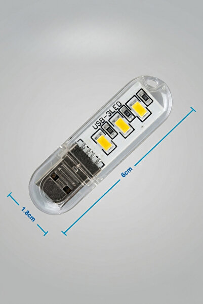 GUCSO Taşınabilir Mini USB LED Lamba - Powerbank Uyumlu Kamp ve Okuma Işığı 3...
