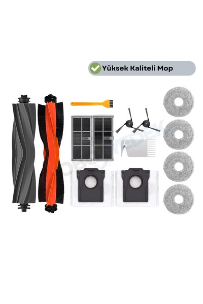 robotyedek Σετ σακουλών σκόνης για σφουγγαρίστρα με φίλτρο Hepa και κύρια βού...