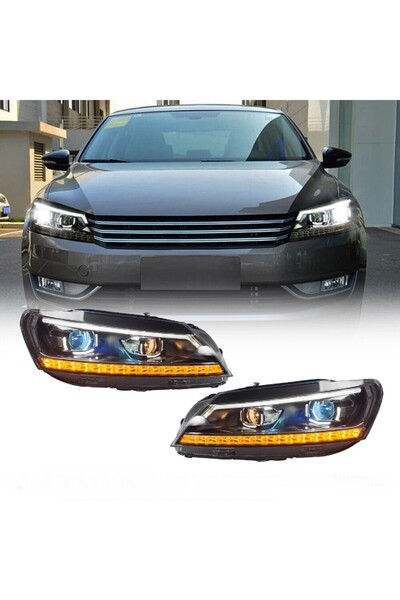 X POWER TUNİNG vw passat b7 ( 2011.2014) uyumlu 8.5 dizayn led far