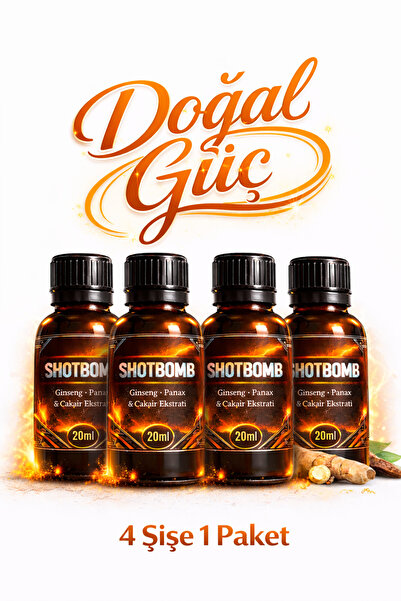 Toros Anzeli Shotbomb Ginseng Panax Çakşır Ekstratı Aktif Yaşam Desteği ''4x2...