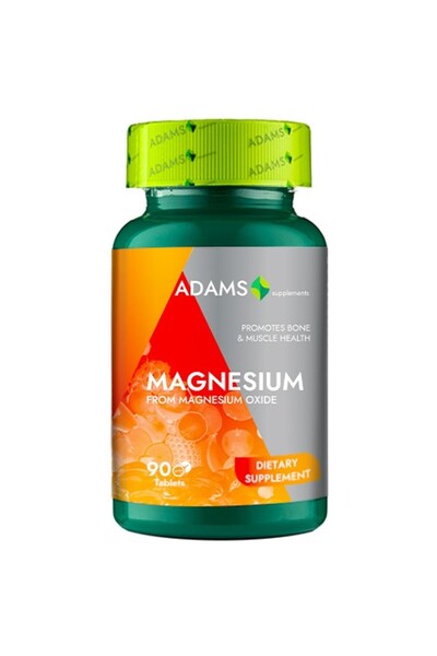 Adams Supplements Magneziu 375mg, 90tab,