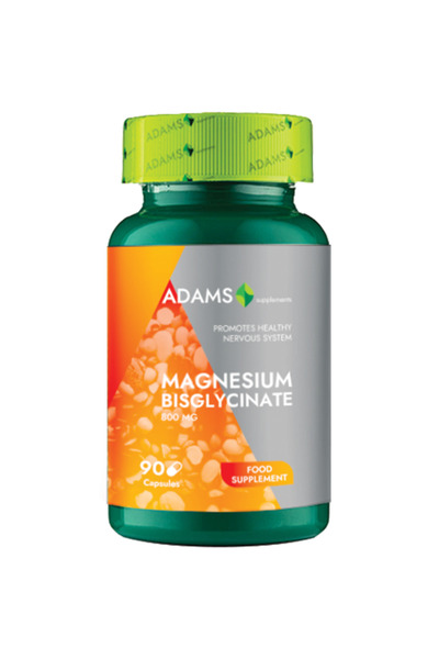 Adams Supplements Bisglicinat de Magneziu 800mg 90cps