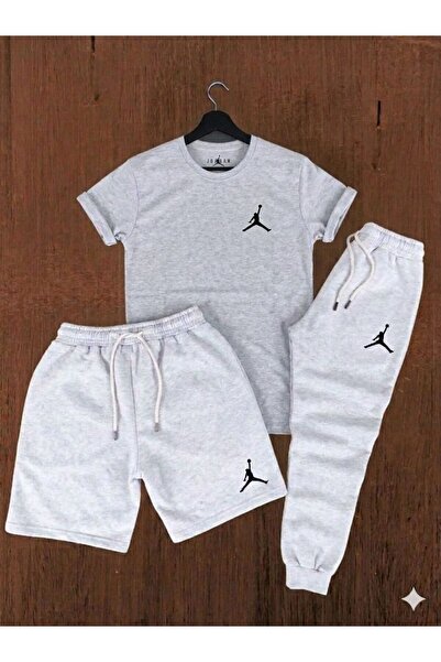 YK WEAR 3 LÜ TAKIM BASKETBOLCU T-SİRT ŞORT EŞOFMAN UNİSEX