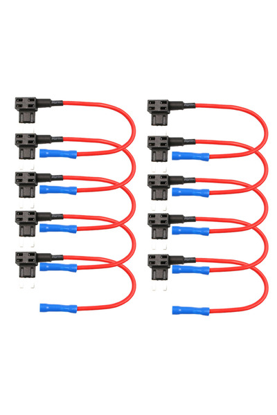 Genel Markalar Mini Bıçak Sigorta Çoklayıcı Fuse Tap 10 Adet