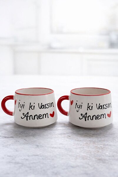 NİSAMET مجموعة من كوبين بتصميم "أهلاً بالآمَة يا أمي"