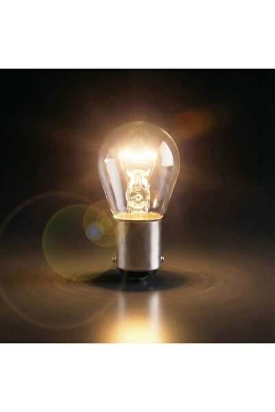 Genel Markalar BAZ15D/7225 21/4W 12V Çapraz Tırnak Fren ve Park Lambası Ampul...