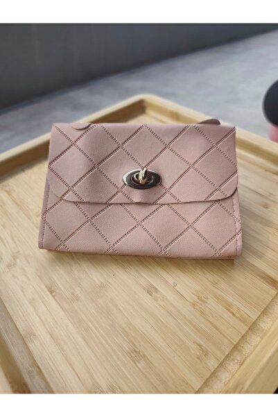 SAF HOBİ Women's Mini Shoulder Bag Quilted Patterned Chain Buckle Stylish Dai...