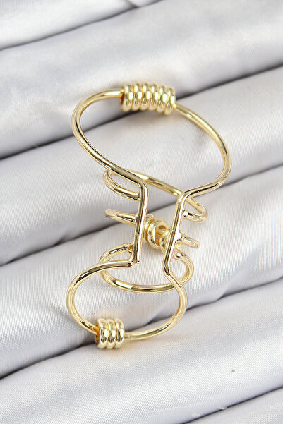 Hobibahçem Brass Ring Model Gold Color Cartilage Earring