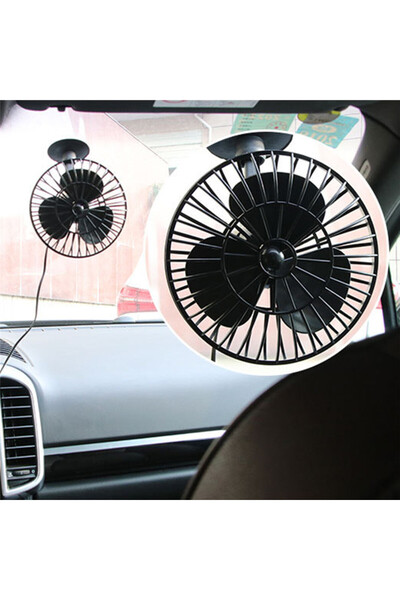 RÜZGAR DEKOR Vantuzlu Oto Vantilatör Fan Çakmaklık Giriş 12v 5 inç