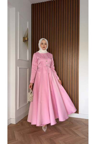 Lady Pixie Φόρεμα με λεπτομέρεια από βολάν και κουμπιά