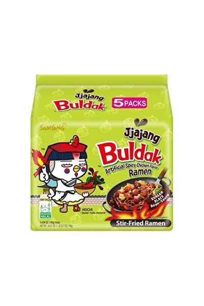 buldak Jjajang Korean Black Bean Sauce Ramen 140g 5'Paket (HELAL)