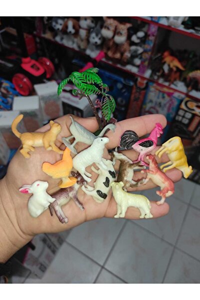 berattoys 12 parça hayvan seti figür oyuncaklar mini hayvanlar çiflik hayvanl...