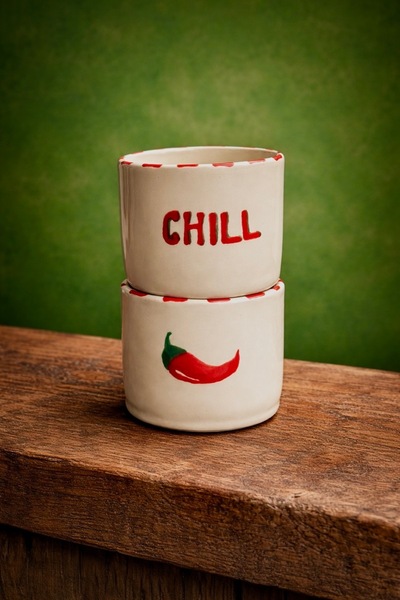 KABİLE SERAMİK Handmade Ceramic Mug Cup Chill Series