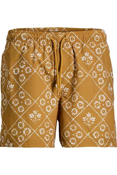 Jack & Jones Jpstmaui Shell Patterned Men's Swim Shorts Regular Fit Comfortable