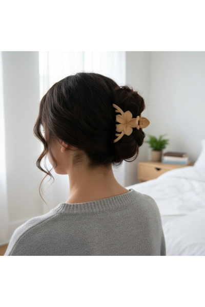 Magic Store Κλάμερ μαλλιών  "Soft Bloom " - Φλοράλ σχέδιο με αντιολισθητική ε...