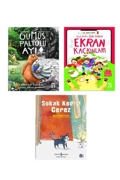 Timaş Çocuk 3-4.Sınıf Okuma Gümüş Paltolu Ayı Ekran Kaçkınları Psikoloji Kita...