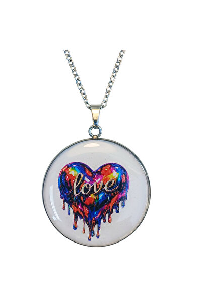 Oxolux, Lavinia Cadou elegant, colier medalion Melting for Love, design multi...