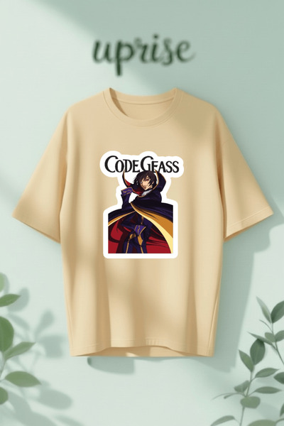 Vordevia Μπλουζάκι Code Geass με στάμπα από βαμβάκι σε μεγάλο μέγεθος