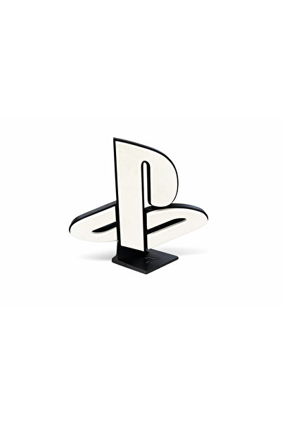 Yapı3D PS5 Logo Masaüstü Dekor | Oyun Odası Aksesuarı | PlayStation Stil Deko...