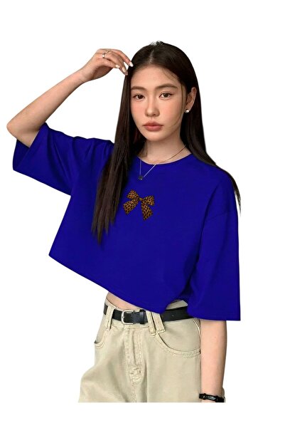 DM DOLCE MORE Κοντό μπλουζάκι με στάμπα κορδέλας 3UT3