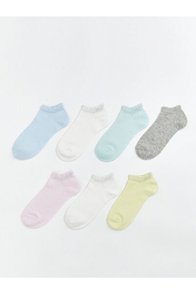 LC Waikiki Lcw Kids Yellow Plain Girls Booties Socks with Nevavm Difference