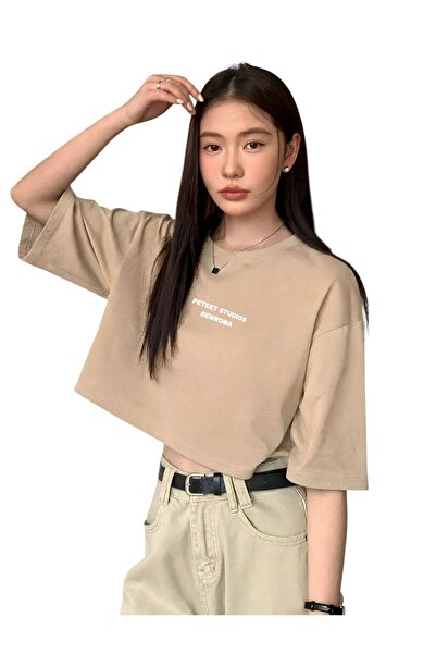 E-ROMA PETEET ΣΤΟΥΔΙΟ Τυπωμένο Κροπ Τιστριτς 3UT4