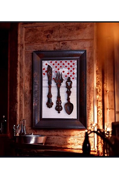 Nkwalldesign Vintage kaşık çaytal bıçak seti