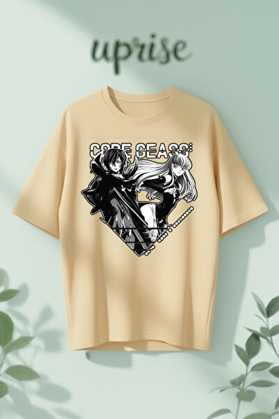 Vordevia Μπλουζάκι Code Geass με στάμπα από βαμβάκι σε μεγάλο μέγεθος