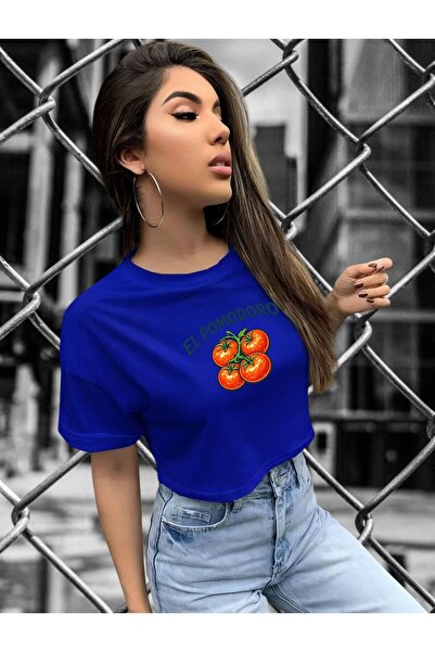 BENROMA ΜΠΛΟΥΖΑΚΙ ΚΡΟΠ ΜΕ ΣΤΑΜΠΑ ΝΤΟΜΑΤΑΣ 3UT5