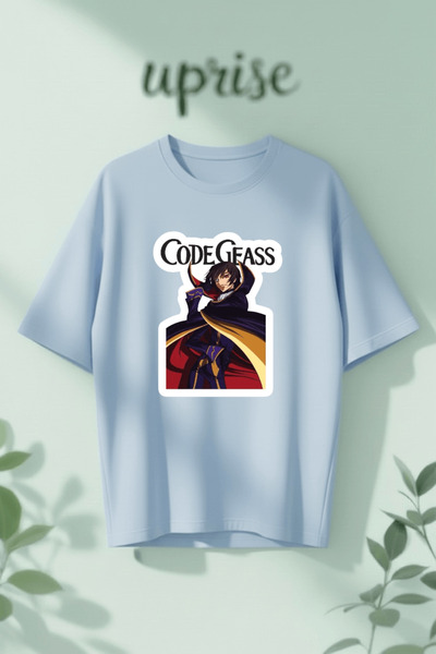 Vordevia Μπλουζάκι Code Geass με στάμπα από βαμβάκι σε μεγάλο μέγεθος